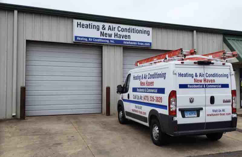 HVAC installation project in New Haven, CT
